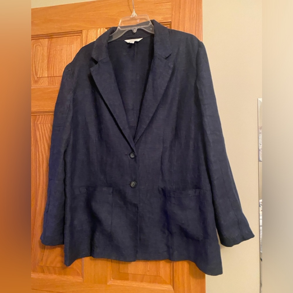 Garnet Hill oversized linen blazer